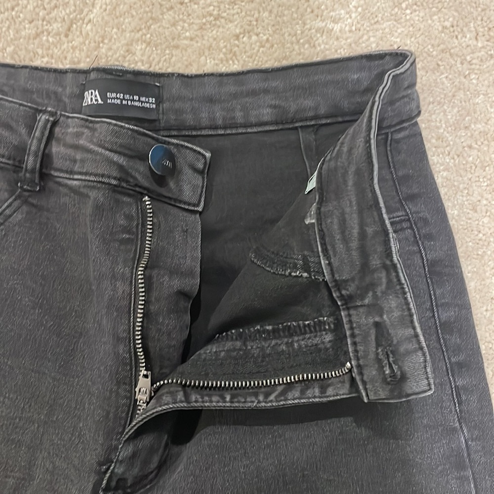 Zara Black Skinny Jeans (EUR 42 USA 10) - Picture 6 of 7
